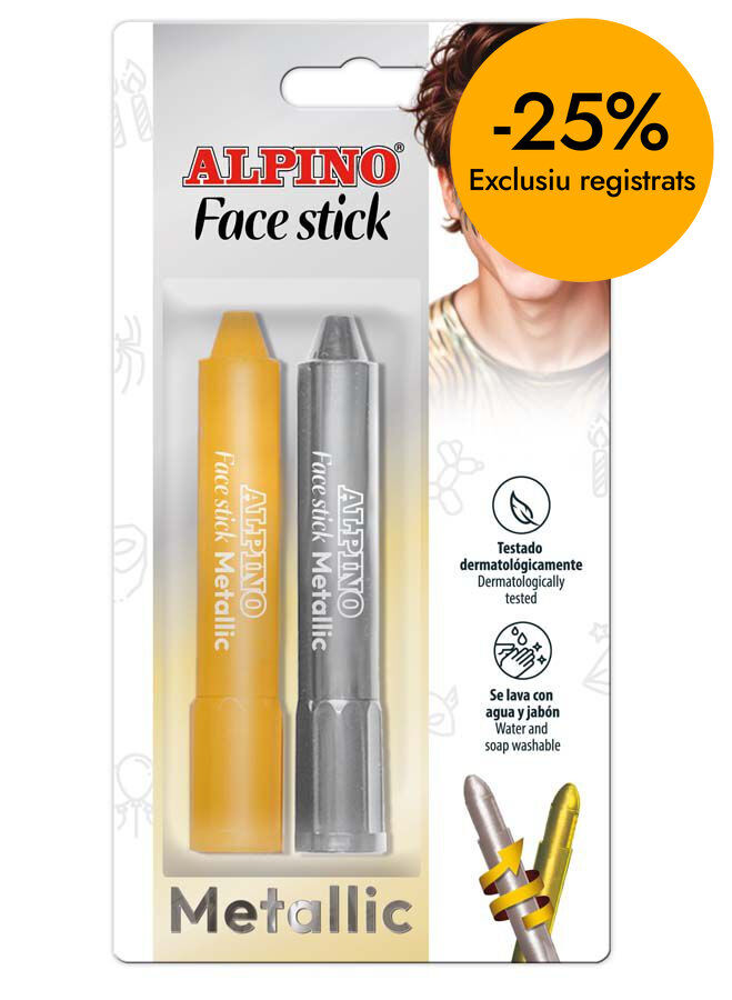 Face Stick Oro y Plata