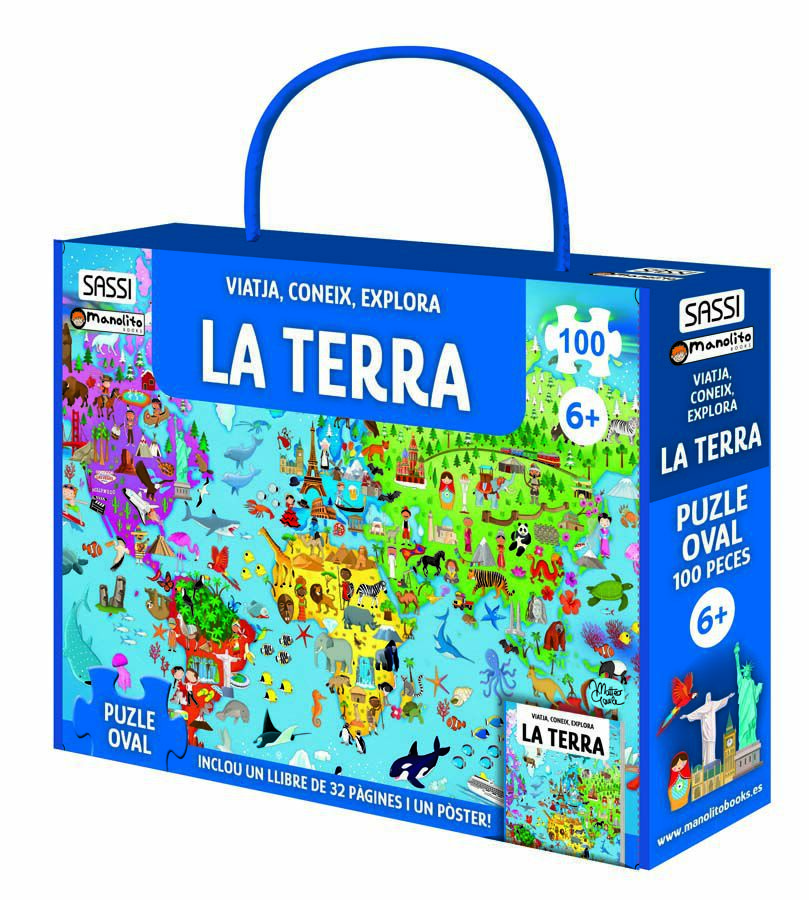 Libro y puzle La terra 100 piezas