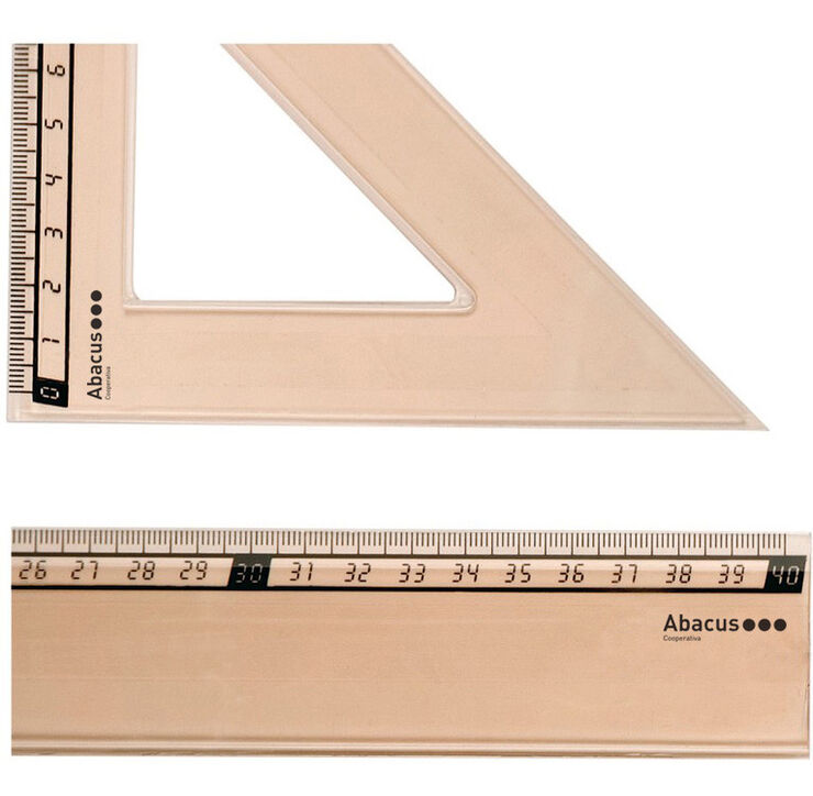 Regla escolar Abacus 20cm