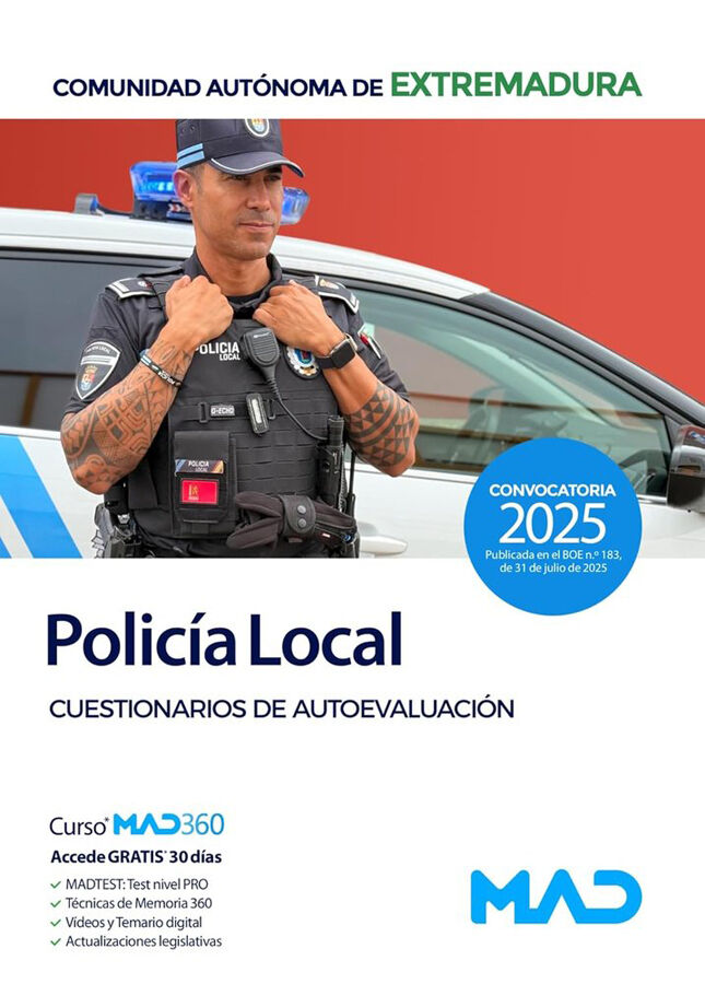 Polic&iacute;a Local de Extremadura. Cuestionarios de autoevaluaci&oacute;n