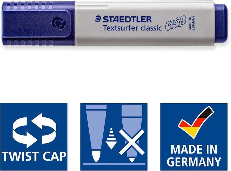 Marcadors Staedtler Textsurfer Vintage gris 10u