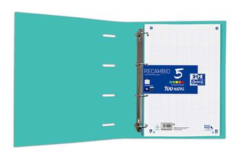 Carpeta anillas Oxford Europeanbinder verde menta
