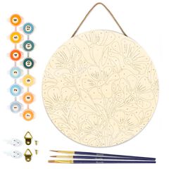Kit Pintar por N&uacute;meros Figured'Art Redondo Floral