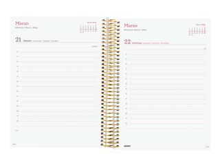 Agenda Finocam Design Collection E10 día/pág cas 2026 Flora