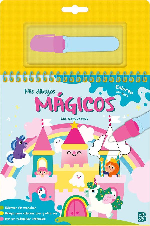 Mis dibujos m&aacute;gicos - Coloreo con agua: Los unicornios