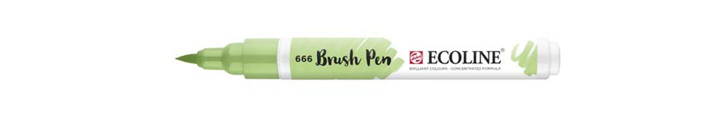 Rotulador Ecoline Brush Pen verde pastel 666