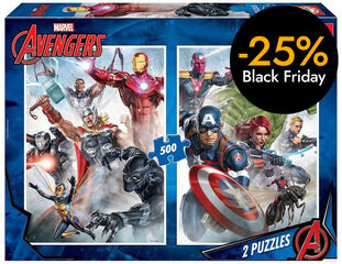 Puzle 2x500 piezas Avengers