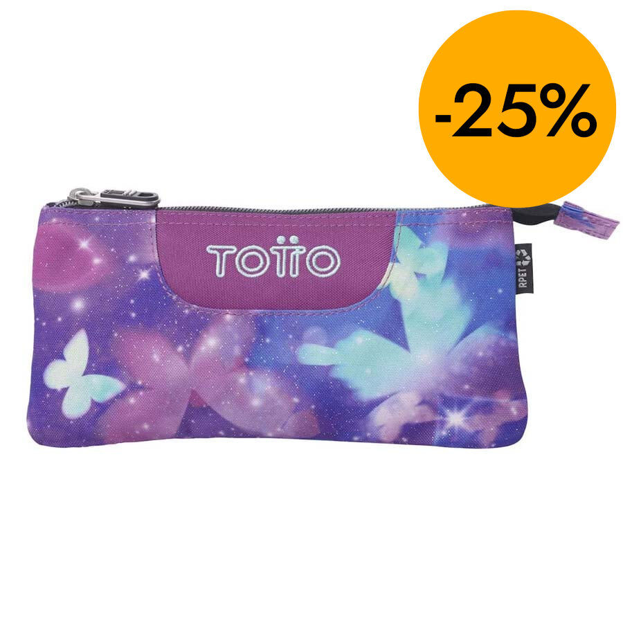 Estuche triple Totto Glit. Star Butterfly