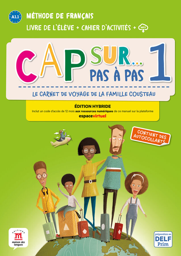 Cap sur... pas &agrave; pas 1 &Eacute;d. hybride Livre + Cahier