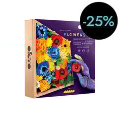 Marco madera DIY Oktoclay Flores Freedom