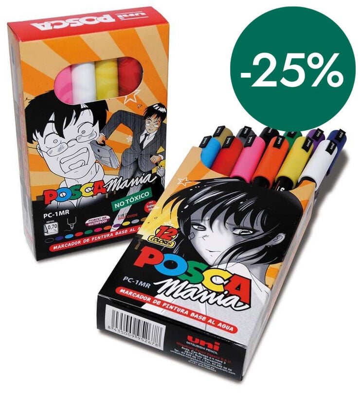 Retoladors Posca PC-1MR 0,7mm Basic 8 colors