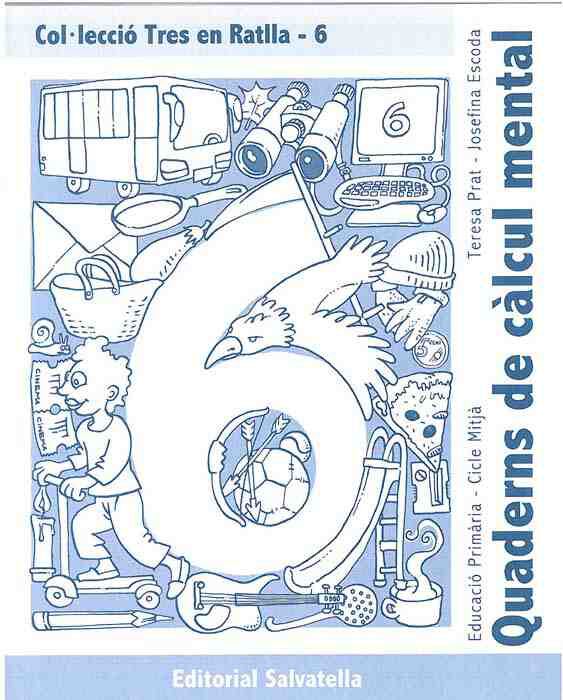 Tres en ratlla 06 Quaderns de C&agrave;lcul Mental Salvatella