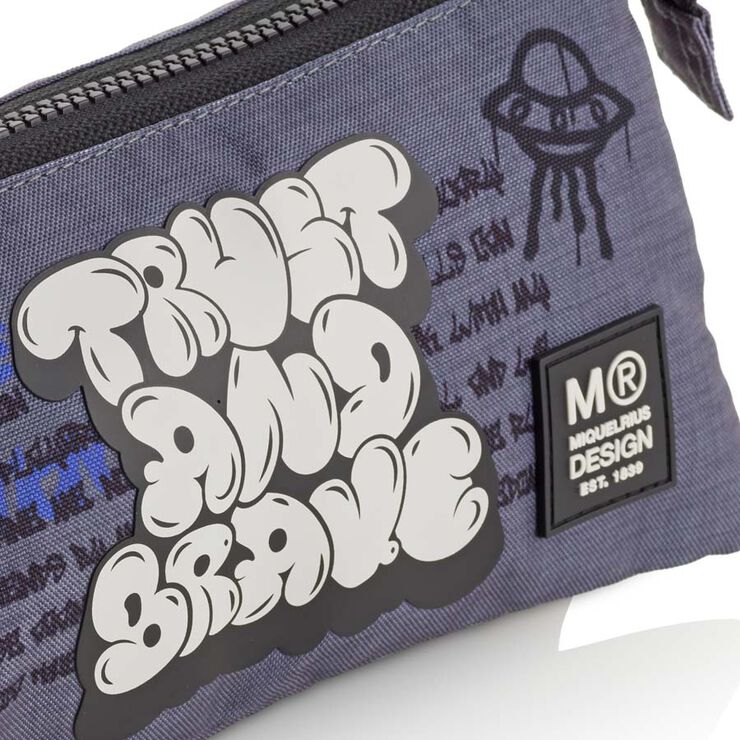 Estuche triple reciclado Miquelrius Graffitti