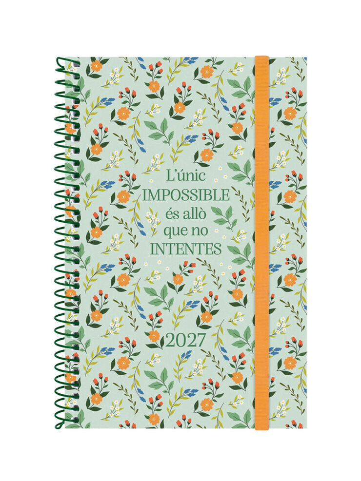 Agenda Finocam Design Collection Semana Vista Horizontal 2027 Catal&aacute;n Lema