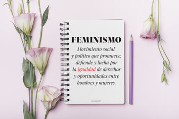 Llibreta espiral Wire deficinicó feminisme Castellà A5