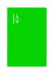 Libreta espiral Escolofi Folio 100 hojas milimetrado 2x2x16 verde