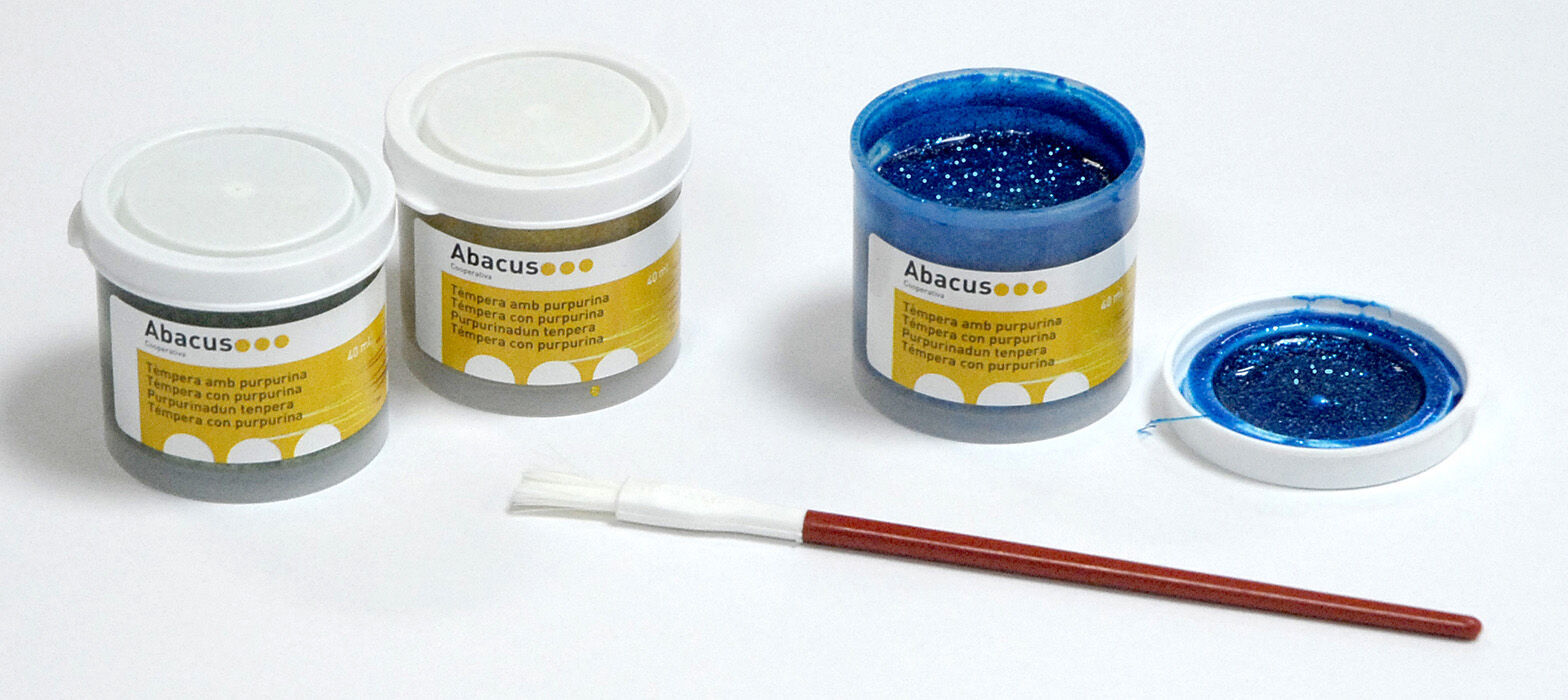 T&eacute;mpera&nbsp;Abacus&nbsp;Glitter&nbsp;5 Colores