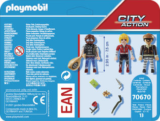 Playmobil City Action Set Figures Lladres 70670