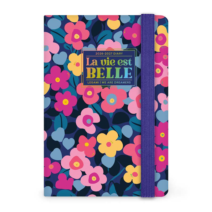 Agenda Legami 16 Mesos Small Setm./Vista Multiling&uuml;e 2026-2027 Flowers