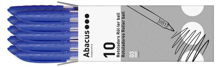 Rollers Ball Abacus azul 10u