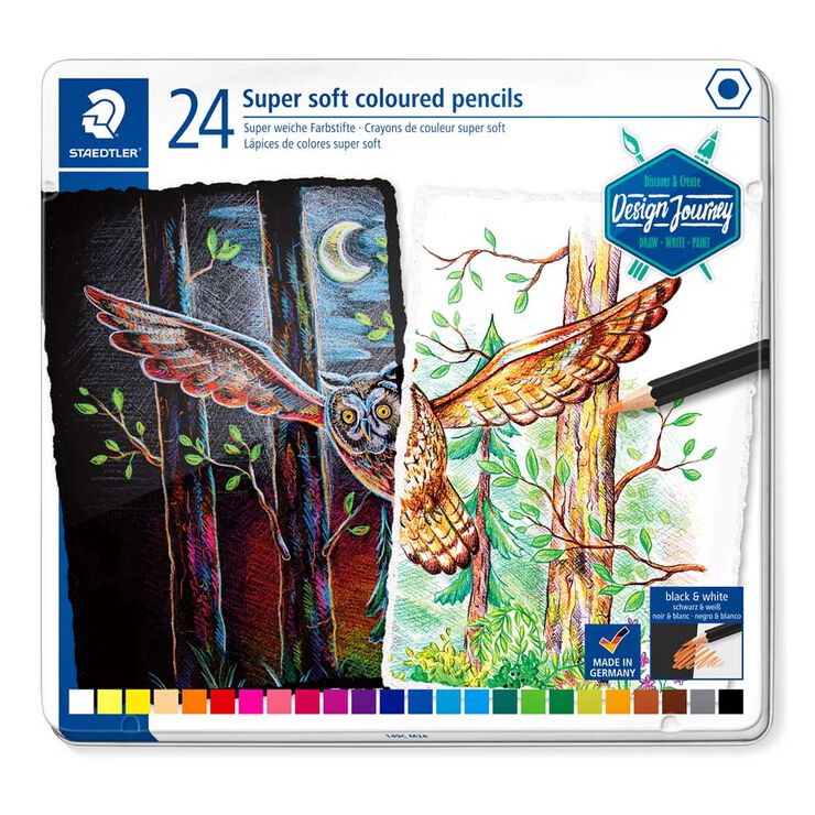Llapis Staedtler Super Soft 24 colors Llapis Staedtler Super Soft 24 colors