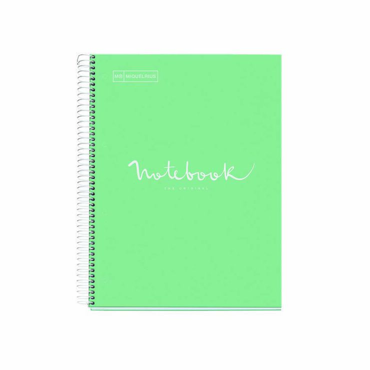 Notebook Miquelrius Emotions A4+ 120 hojas 5x5 menta