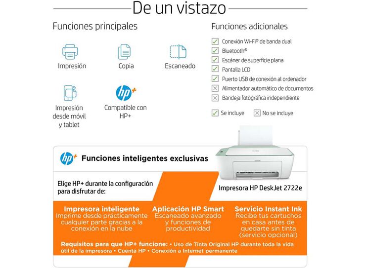Impresora HP Deskjet 2720E Impresora HP Deskjet 2720E