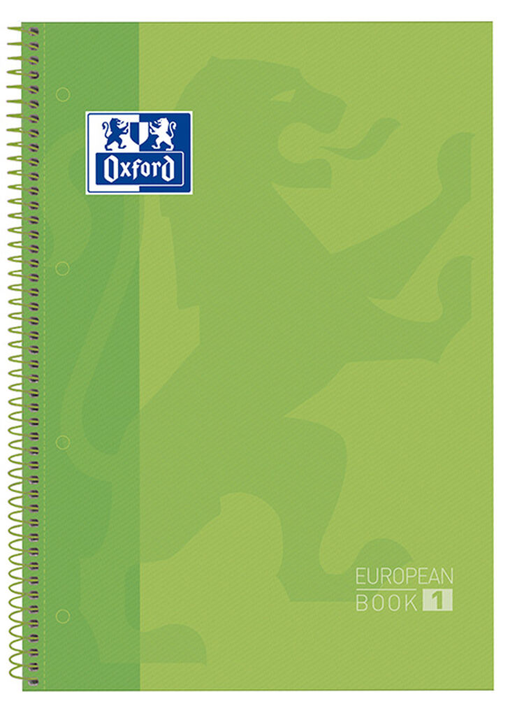Notebook 1 A4 Tapa Extradura 80F 5X5 Oxford Verd