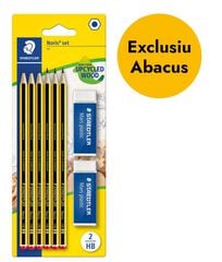 Set Staedtler 6 Lápices Noris HB + 2 gomas Set Staedtler 6 Lápices Noris HB + 2 gomas