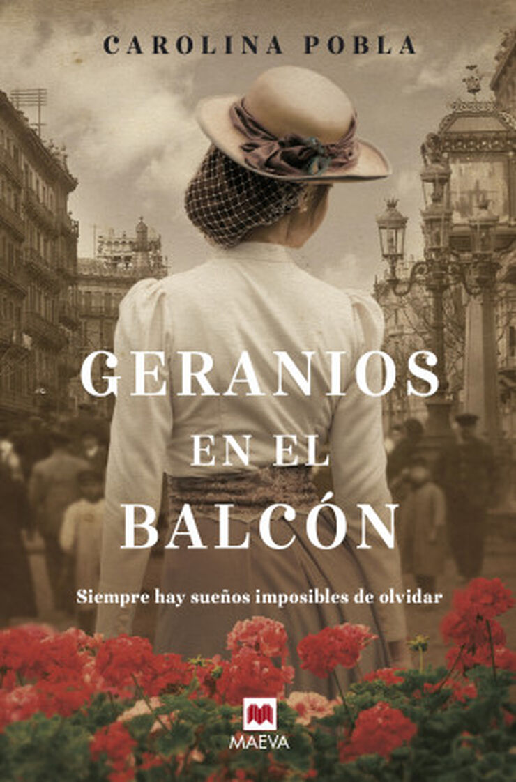 Geranios en el balcón