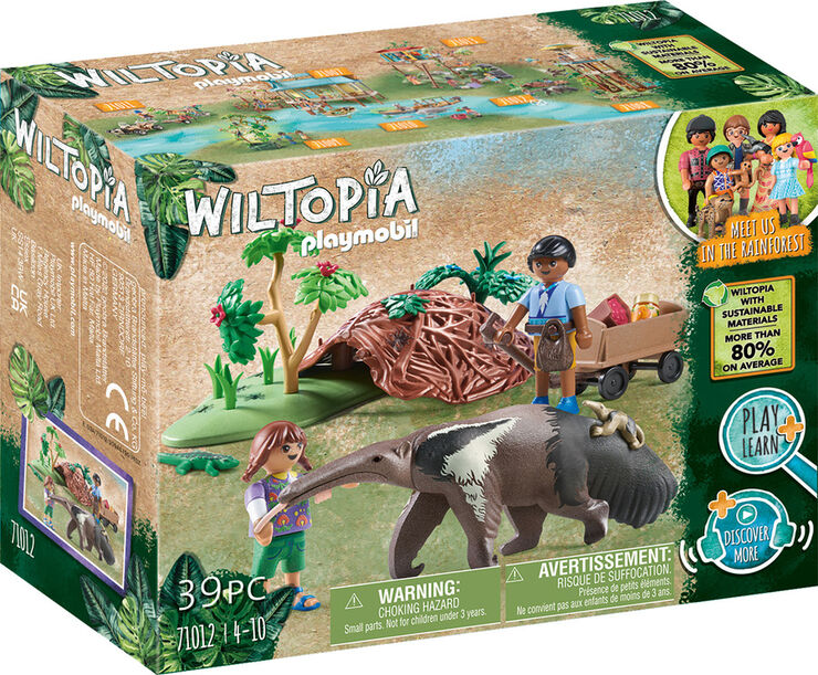 Playmobil Wiltopia Cuidado del Oso Hormiguero 71012