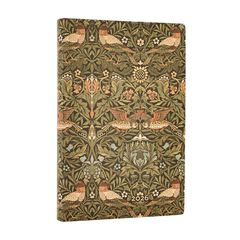 Agenda Paperblanks Flexi Aus W.Morris Mini apaïsada setm/vista cas 2026 Agenda Paperblanks Flexi Aus W.Morris Mini apaïsada setm/vista cas 2026