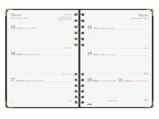 Agenda Finocam Alma Setmana Vista Horitzontal 2027 Castell&agrave; Negre