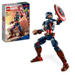 LEGO&reg; Marvel Figura de Construcci&oacute;n Capit&aacute;n Am&eacute;rica 76258