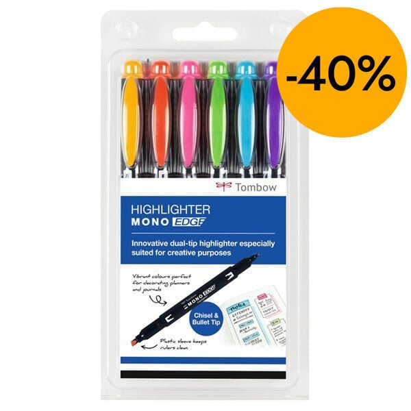 Marcadors Fluorescents Tombow Dual 6 colors