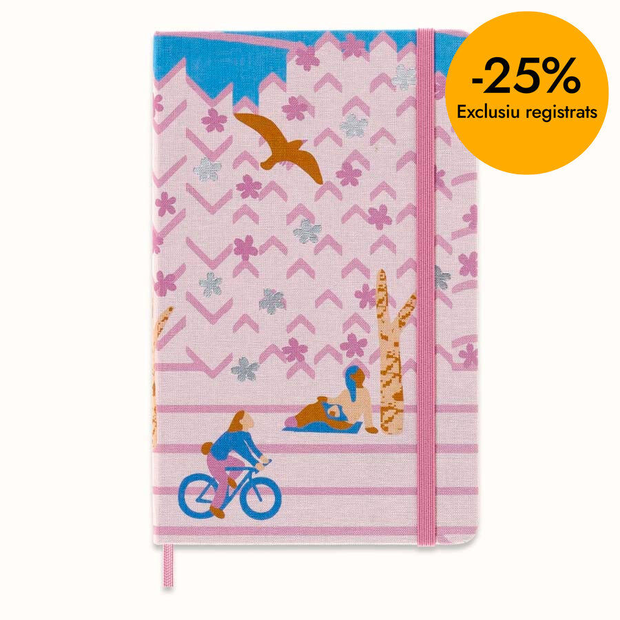 Libreta Moleskine Sakura P negro raya