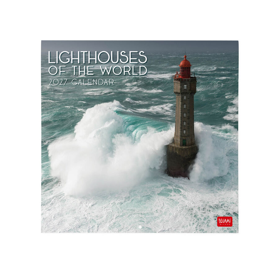 Calendario Legami 30x29 Pared Lighthouses Multiling&uuml;e 2027