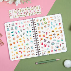 Agenda Finocam Flower Journal Semana Vista Horizontal 2027 Catal&aacute;n Rosa