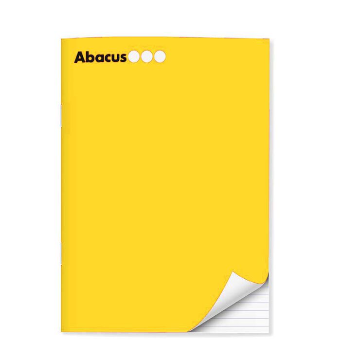 Libreta grapada Abacus A5 48 hojas raya amarillo
