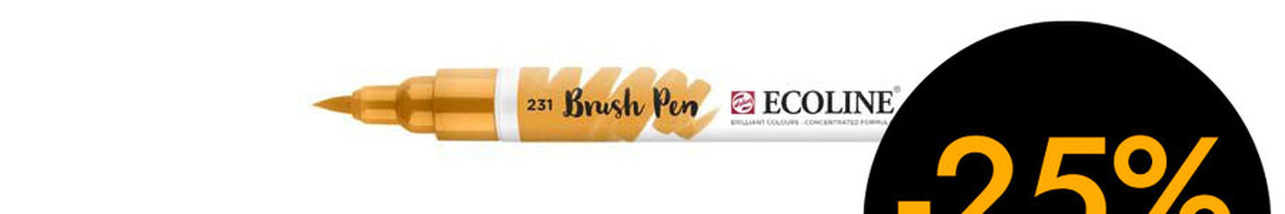 Rotulador Ecoline Brush Pen ocre oro 231
