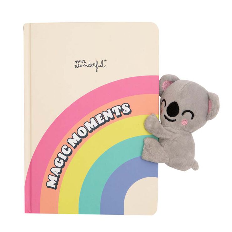Libreta con Peluche Koala cierre magnético