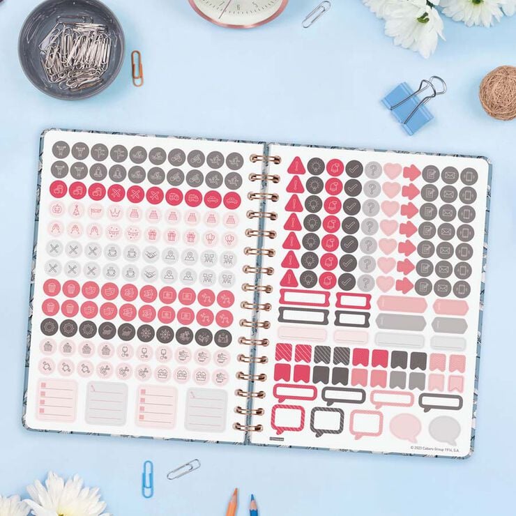 Agenda Finocam You E10 sem/vista horizontal cas 2026 Cotton