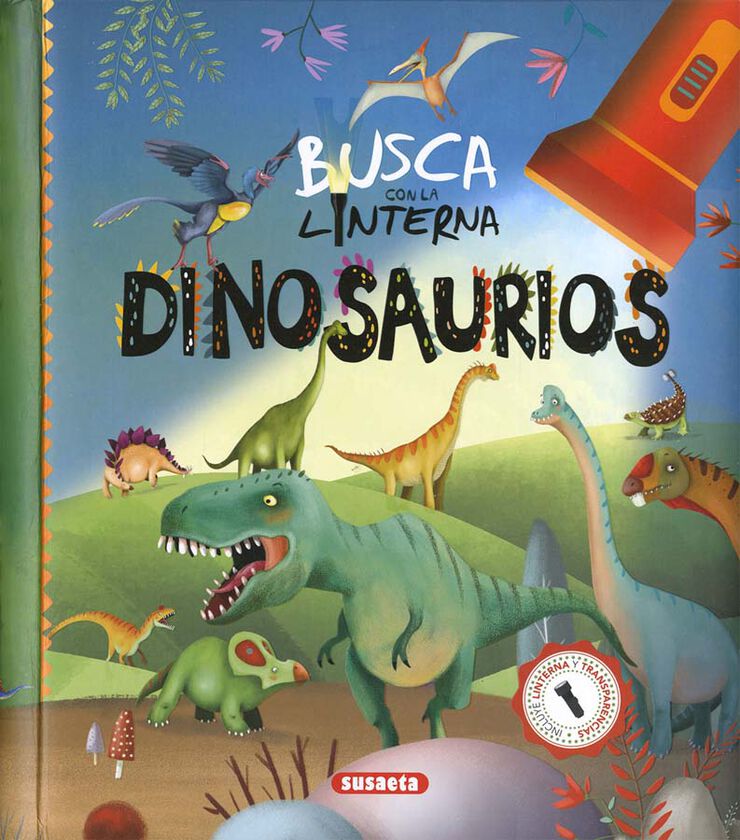 Busca con la linterna dinosaurios