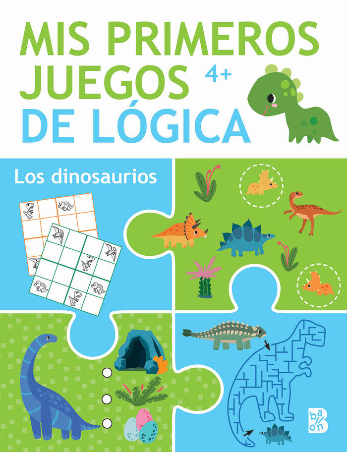 Mis primeros juegos de l&oacute;gica +4 Los dinosaurios