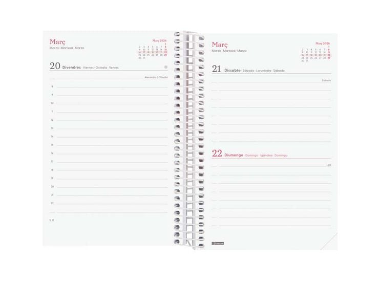 Agenda Finocam Design Collection E5 día/pág cat 2026 Ahora