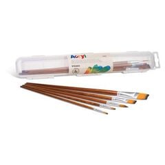 Pinceles de fibra sintética Acryl 5u