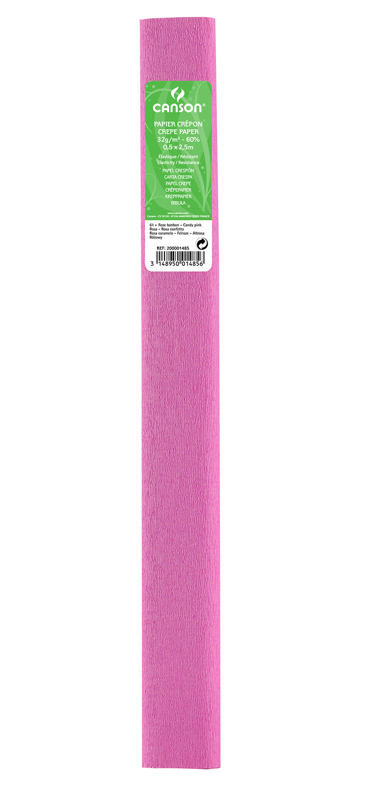 Rollo Papel Crespón (Pinocho) Canson 50x250cm rosa