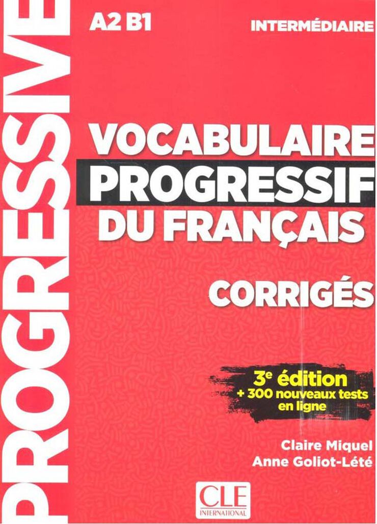 Vocabulaire Progressif Intermediate 3E Cor.