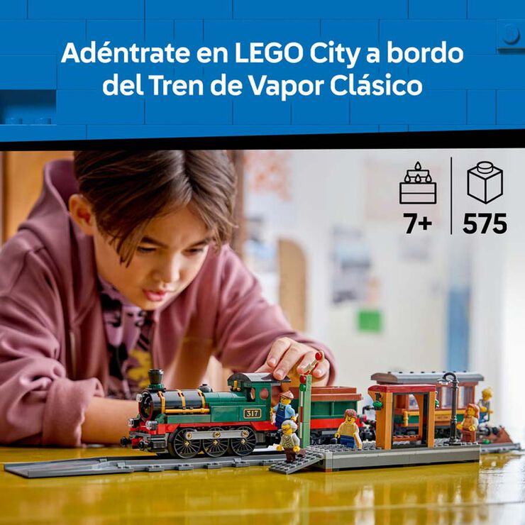 LEGO&reg; City Tren de Vapor Vintage 60511