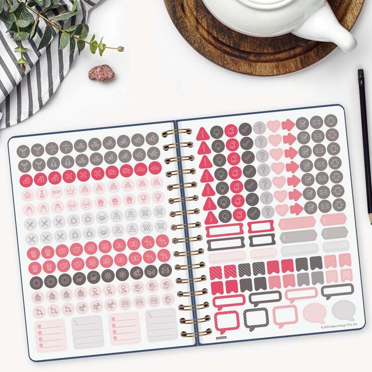 Agenda Finocam Alma E10 1dia/p&agrave;g cat 2026 blau